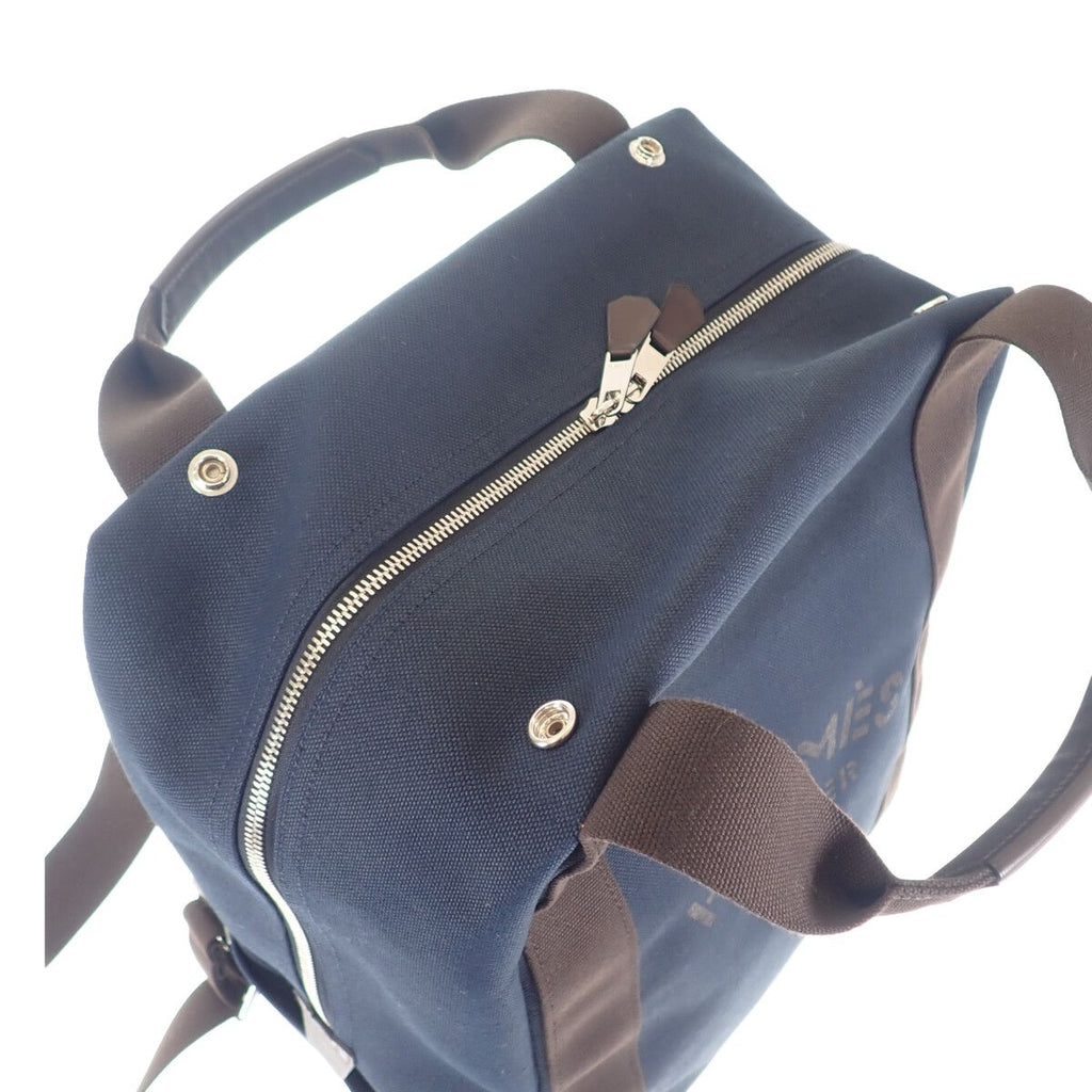 Hermes Backpack Toilet Blanc Fu Navy — view 7