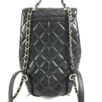 Chanel Backpack Quilted Chain Caviar Leather Black — view 2