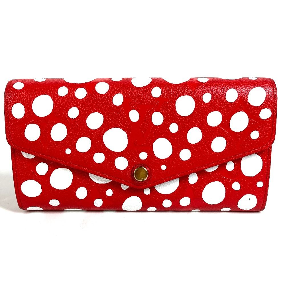 Louis Vuitton Wallet Portefeuille Sarah NM Leather Yayoi Kusama