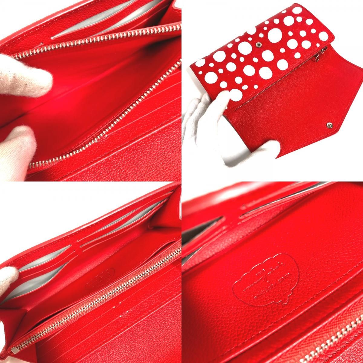 Louis Vuitton Wallet Portefeuille Sarah NM Leather Yayoi Kusama — view 8