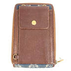Celine Wallet Macadam Logo Denim Blue — view 2