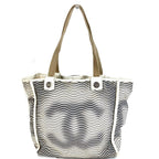 Chanel Shoulder Bag Magic CC Logo Cotton Ivory — view 2