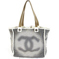 Chanel Shoulder Bag Magic CC Logo Cotton Ivory