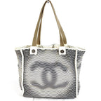 Chanel Shoulder Bag Magic CC Logo Cotton Ivory