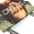 Louis Vuitton Shoulder Bag Chain Leather Pink — view 5
