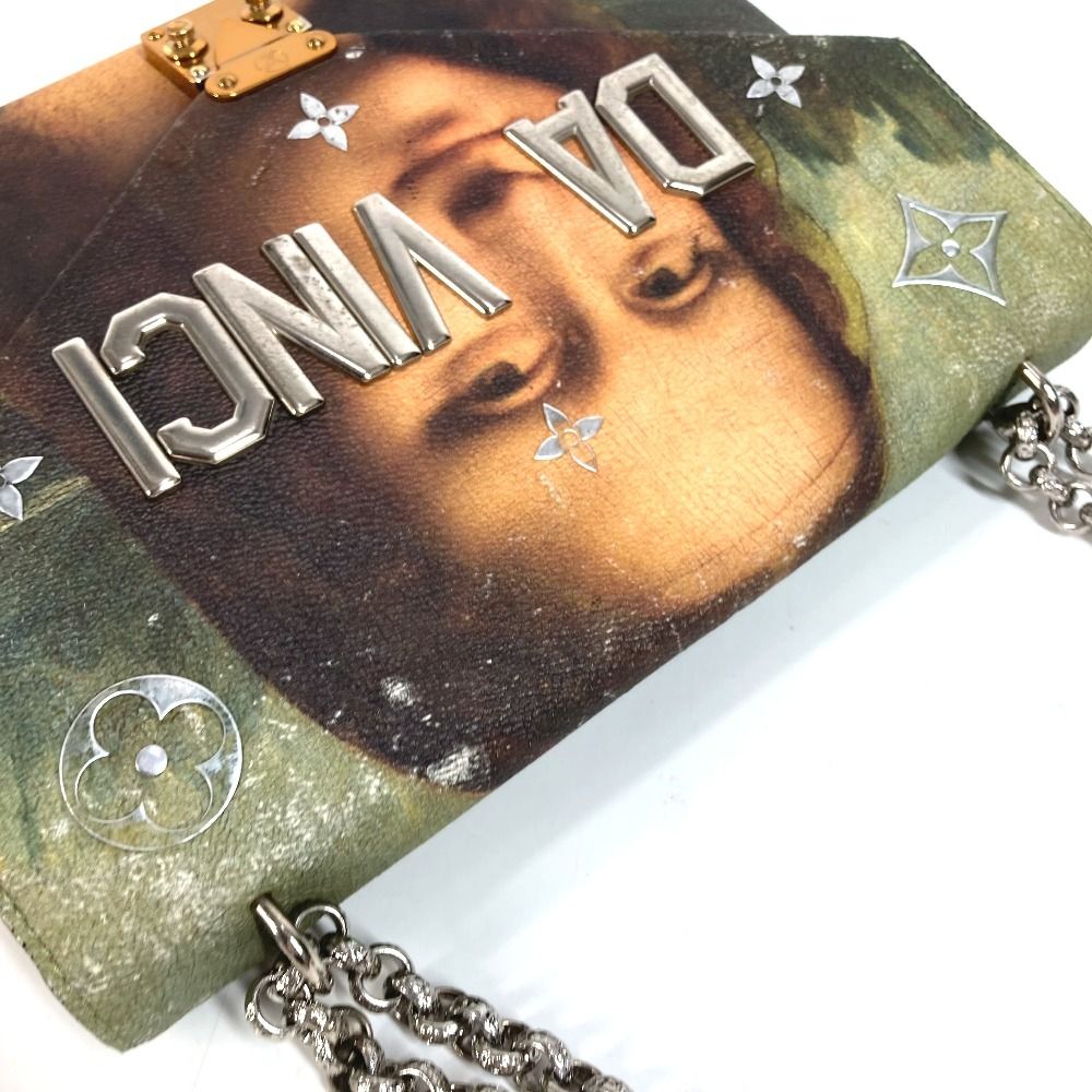 Louis Vuitton Shoulder Bag Chain Leather Pink — view 5