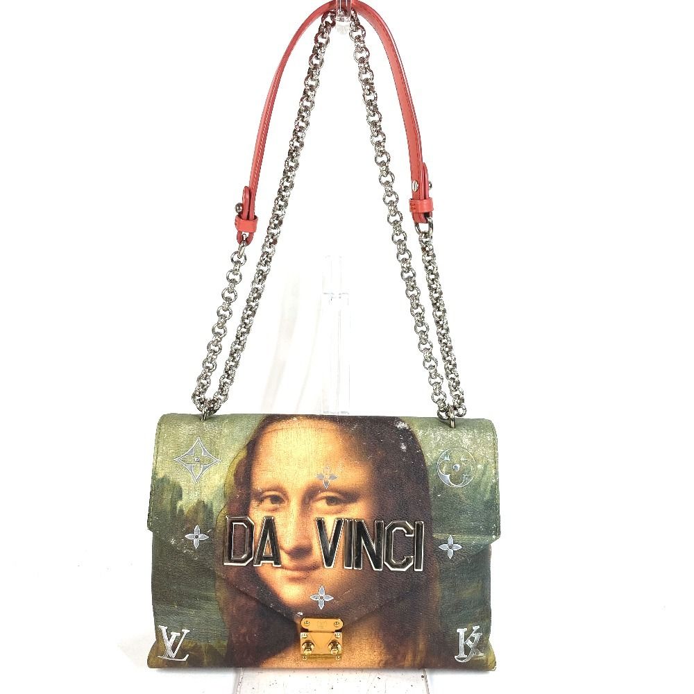 Louis Vuitton Shoulder Bag Chain Leather Pink