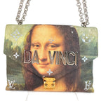 Louis Vuitton Shoulder Bag Chain Leather Pink — view 3