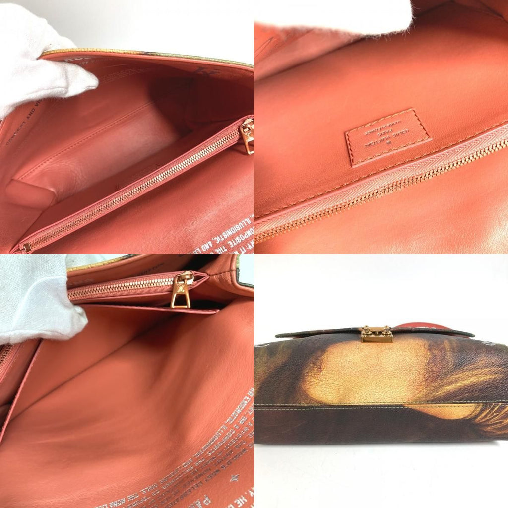 Louis Vuitton Shoulder Bag Chain Leather Pink — view 8