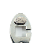 Chanel Charm Logo Plate Key Holder Silver Metal Small — view 8