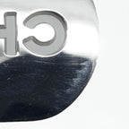 Chanel Charm Logo Plate Key Holder Silver Metal Small — view 5