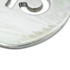 Chanel Charm Logo Plate Key Holder Silver Metal Small — view 4