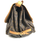Louis Vuitton Shoulder Bag Saumur 35 Monogram Canvas Brown — view 3