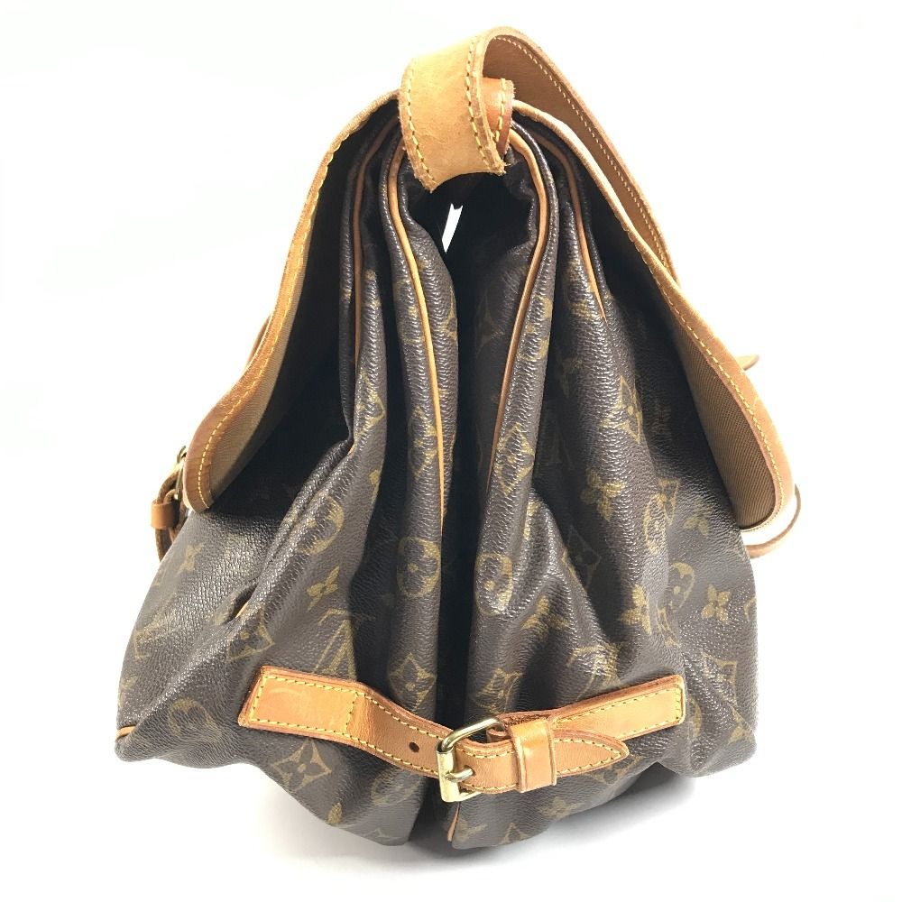 Louis Vuitton Shoulder Bag Saumur 35 Monogram Canvas Brown — view 4