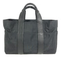 Hermes Handbag Acapulco Leather Nylon Black
