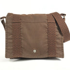 Hermes Shoulder Bag Besace PM Canvas Brown