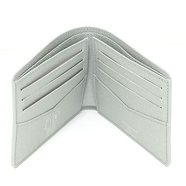 Louis Vuitton Portefeuille Calf Monogram Iridescent Gray Bifold Wallet Coin — view 2