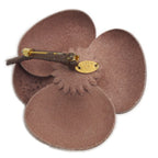Chanel Camellia Brown Brooch Pink Beige Flower Small — view 7