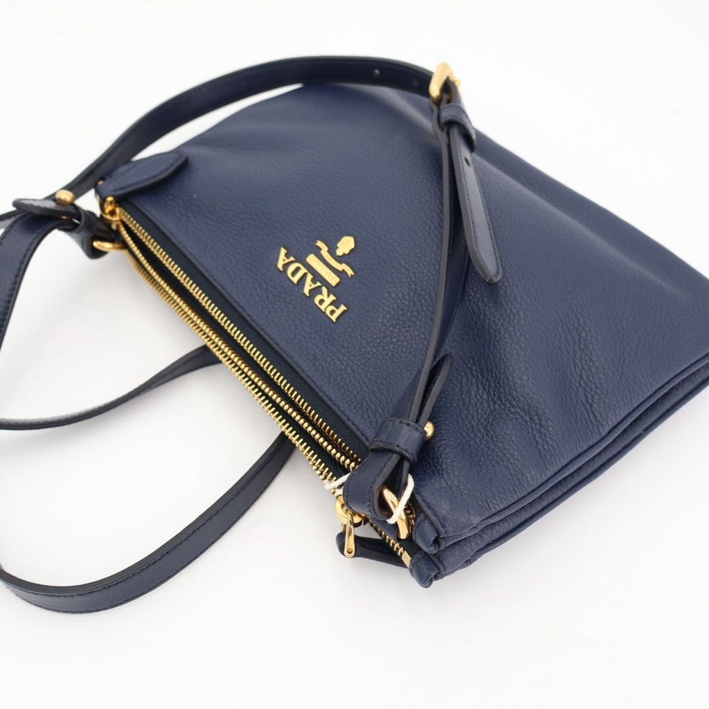 Prada Crossbody Shoulder Bag Navy — view 8