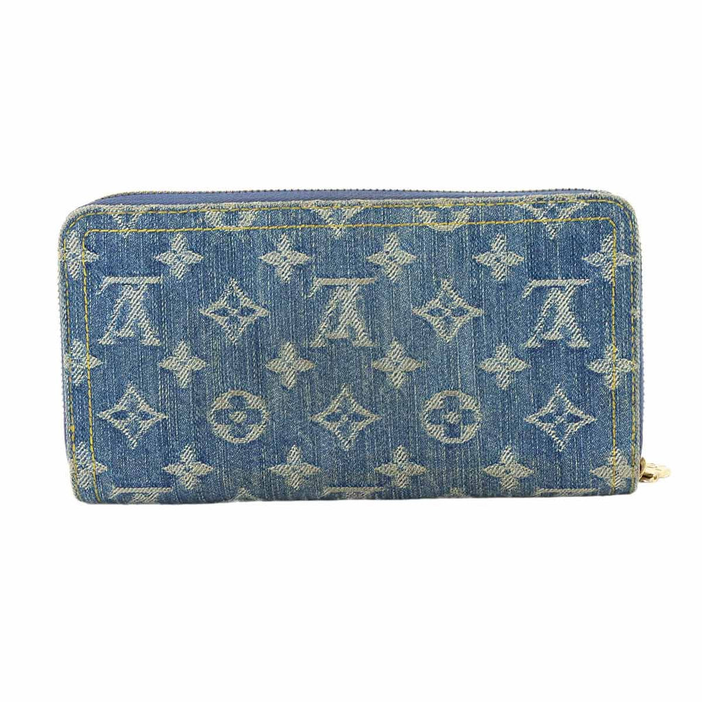 Louis Vuitton LV Takashi Murakami Zippy Wallet Zip Around Monogram Cherry Denim — view 3