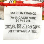 Hermes Triangle Jean Bouquets Sellier Saddlemaker's Bouquet Cashmere Silk Large — view 6