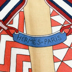 Hermes Triangle Jean Bouquets Sellier Saddlemaker's Bouquet Cashmere Silk Large — view 5