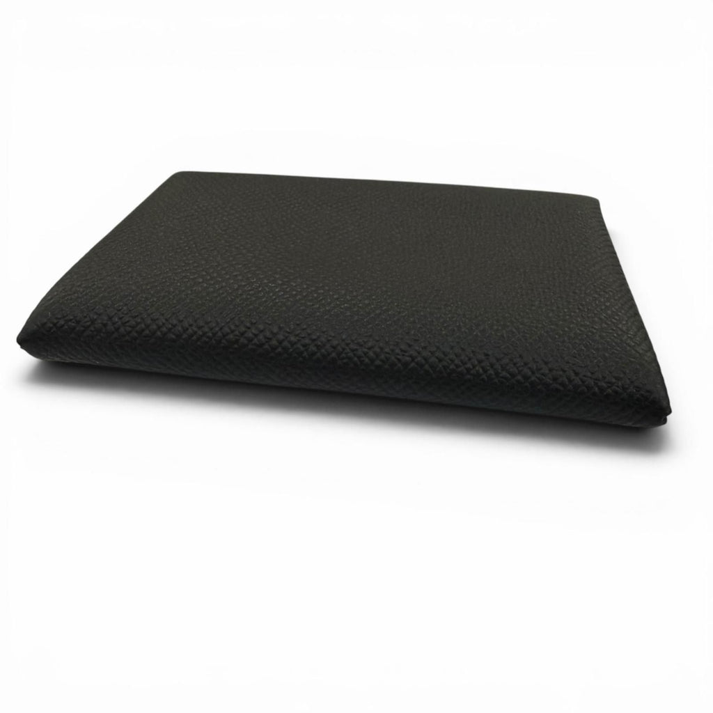 Hermes Calvi Veau Epsom Silver Card Case Black — view 5