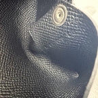 Hermes Calvi Veau Epsom Silver Card Case Black — view 8