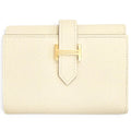 Hermes Bearn Convenience Verso Veau Epsom Cles Gold Trifold Wallet Large