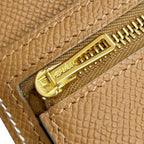 Hermes Bearn Convenience Verso Veau Epsom Cles Gold Trifold Wallet Large — view 9
