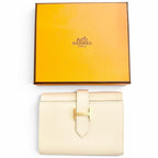 Hermes Bearn Convenience Verso Veau Epsom Cles Gold Trifold Wallet Large — view 2