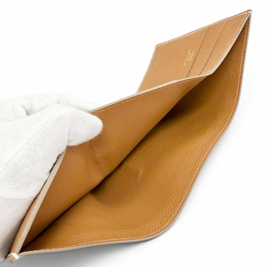 Hermes Bearn Convenience Verso Veau Epsom Cles Gold Trifold Wallet Large — view 7