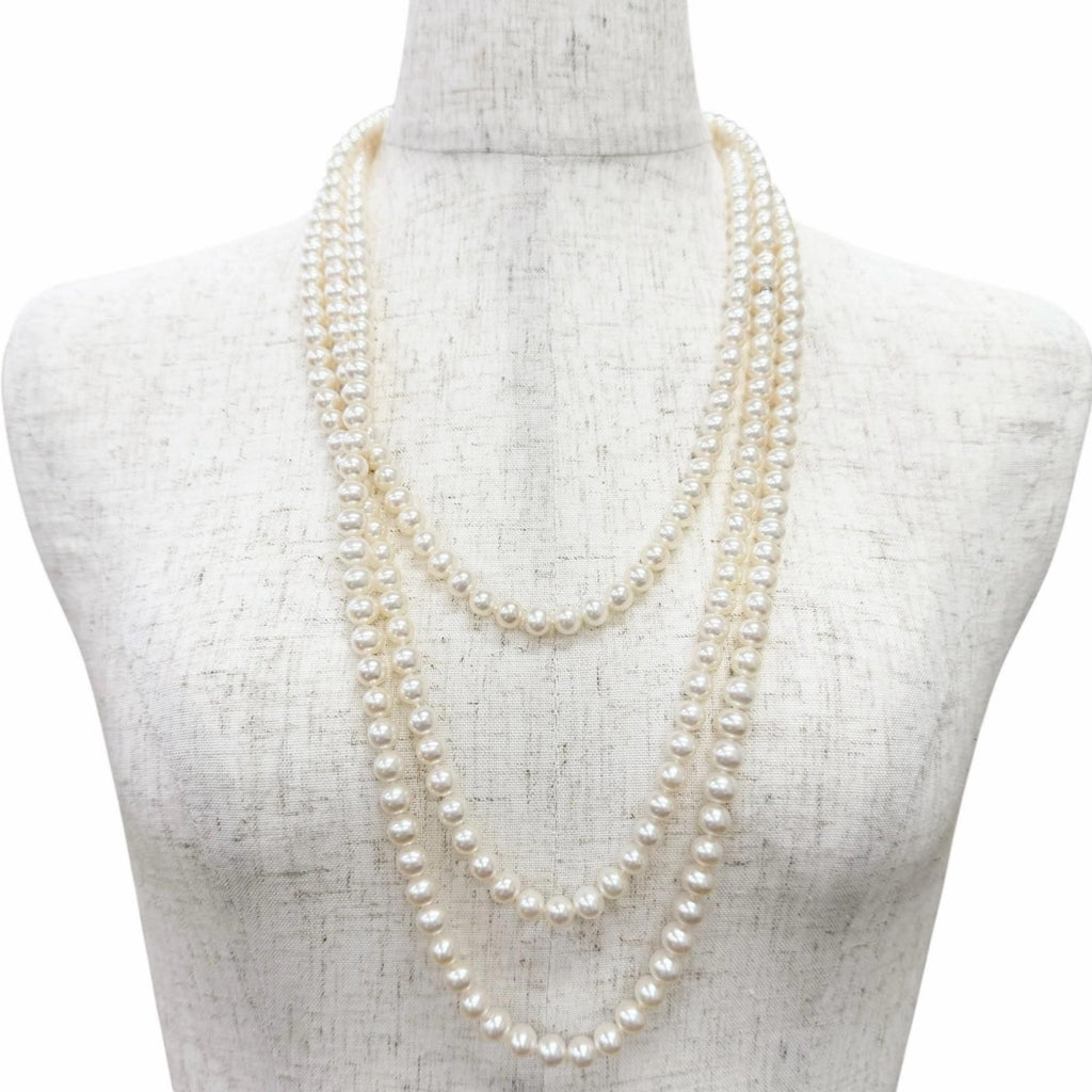 Tiffany & Co Fresh Water Pearl 925 Long Necklace White Recommended — view 4