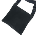 Prada Triangle Logo Tessuto Nylon Mini Shoulder Bag Pochette Crossbody Black — view 3
