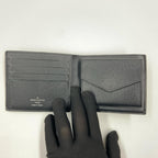 Louis Vuitton Damier Graphite Portefeuille Marco NM Bifold Wallet Black — view 7