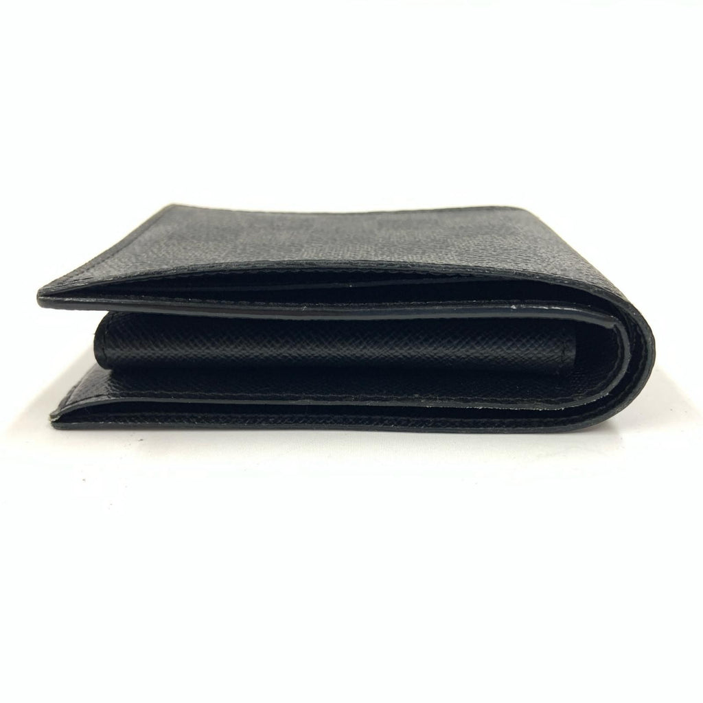 Louis Vuitton Damier Graphite Portefeuille Marco NM Bifold Wallet Black — view 3