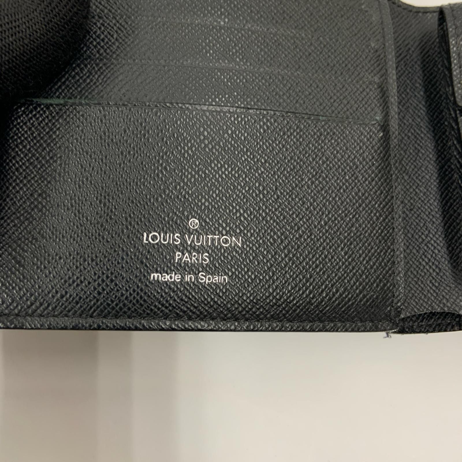 Louis Vuitton Damier Graphite Portefeuille Marco NM Bifold Wallet Black — view 8
