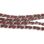 Chanel Bordeaux Caviar Single Flap Silver Deca Quilted — view 7