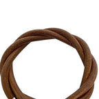 Hermes Tornado Bracelet Brown Bangle Leather — view 8