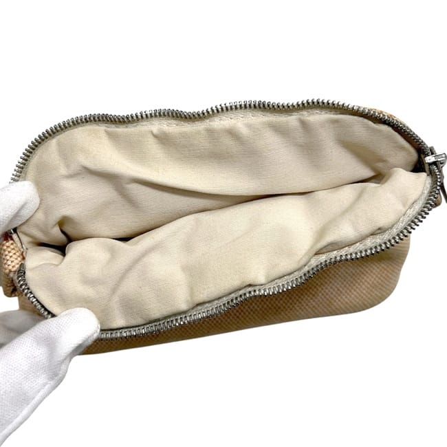 Hermes Pouch Bolide 16 Mini Beige Case Toile — view 4