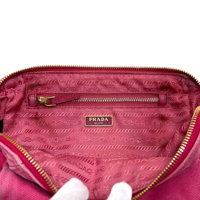 Prada Pouch Pink Case Canvas 42 — view 5