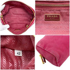 Prada Pouch Pink Case Canvas 42 — view 3