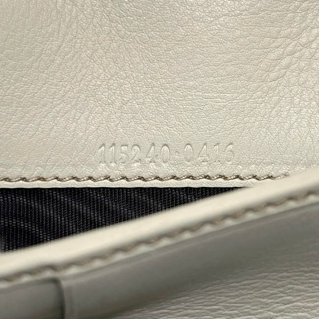 Gucci Notebook Cover Beige White Guccissima Line 6 Holes System Leather Agenda — view 4