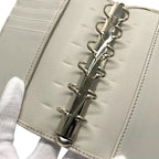 Gucci Notebook Cover Beige White Guccissima Line 6 Holes System Leather Agenda — view 6
