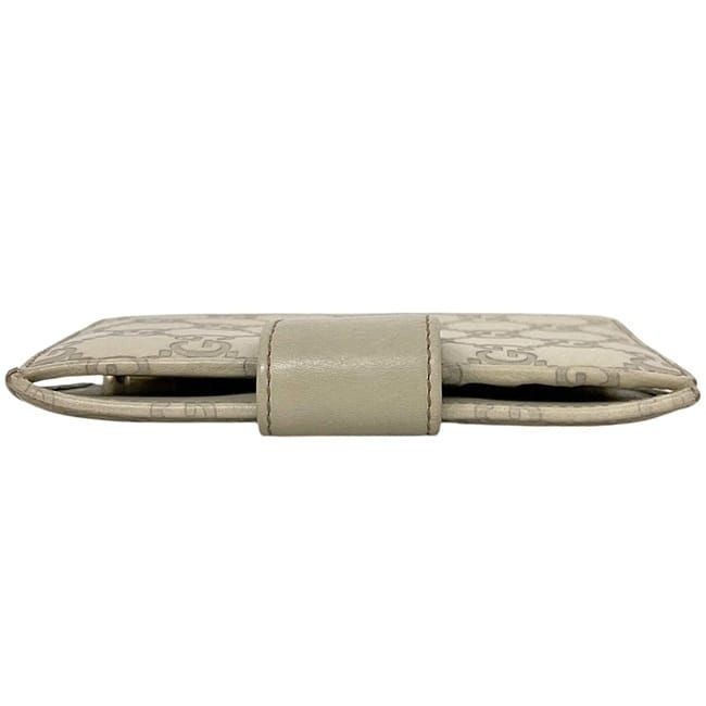 Gucci Notebook Cover Beige White Guccissima Line 6 Holes System Leather Agenda — view 9
