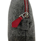 Hermes Pouch Bolide 20 Mini Gray Case Wool — view 9