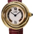 Cartier 925 Must Trinity Vermeil SM Side White Dial Quartz