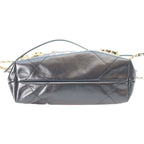 Chanel Black Shiny Calf 22 Mini Pearl Chain Shoulder — view 5