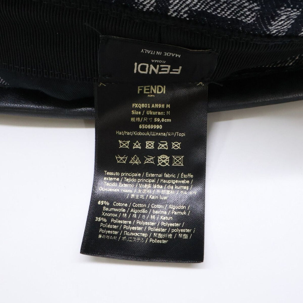 Fendi Zucca Pattern FF Logo Denim Bucket — view 8