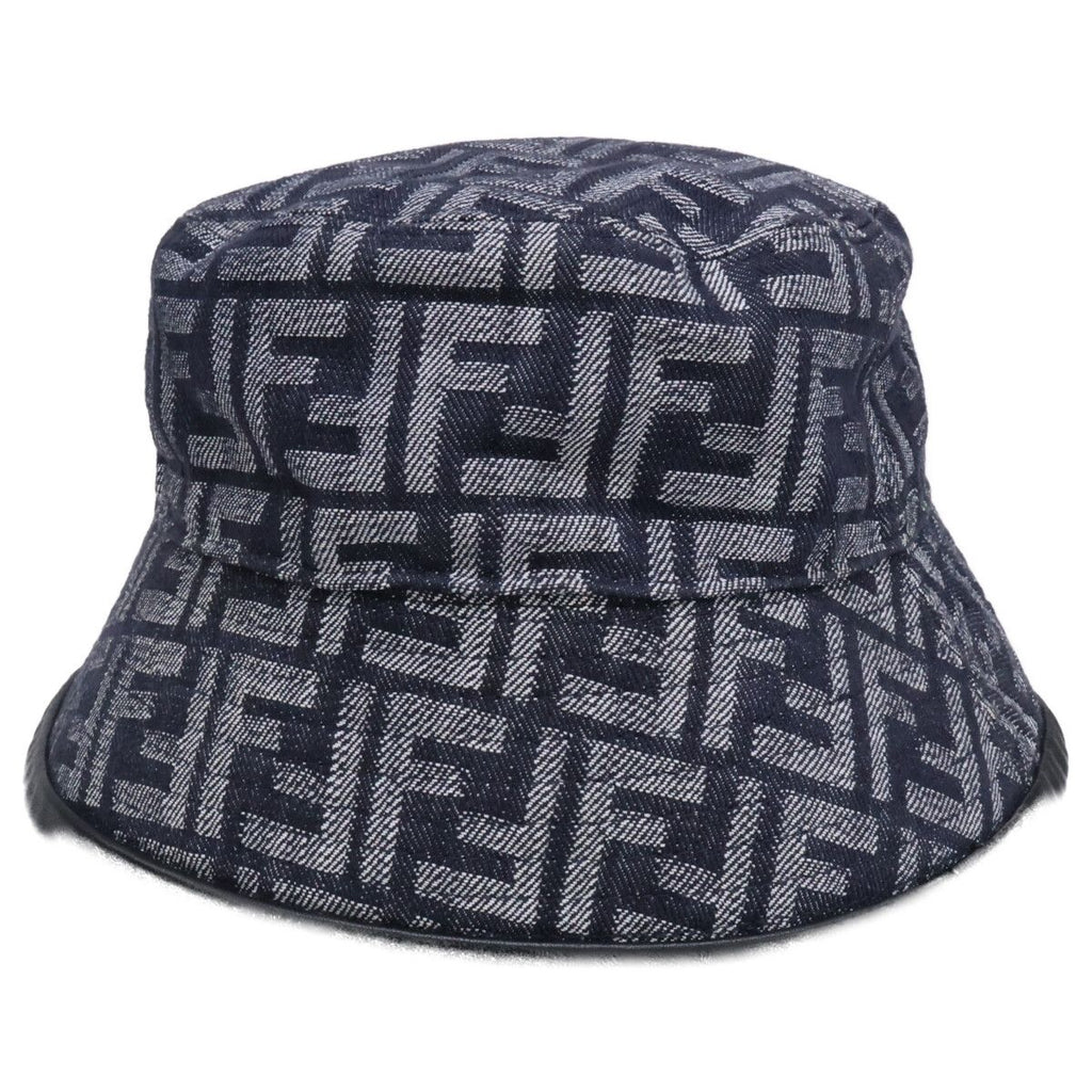 Fendi Zucca Pattern FF Logo Denim Bucket — view 2